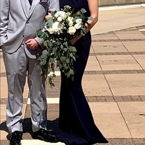 Lulu’s mermaid style maxi dress navy blue